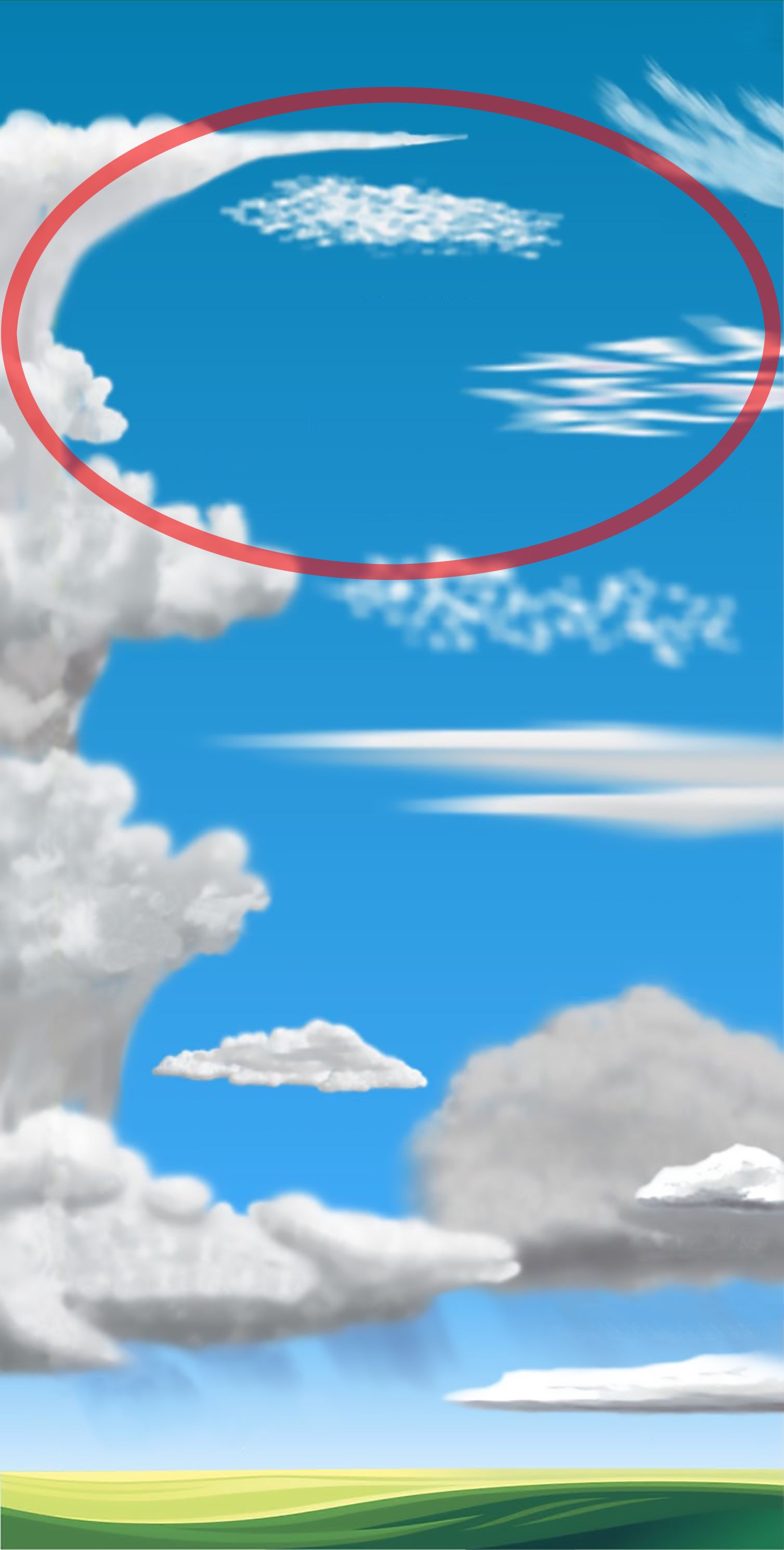 High clouds cartoon
